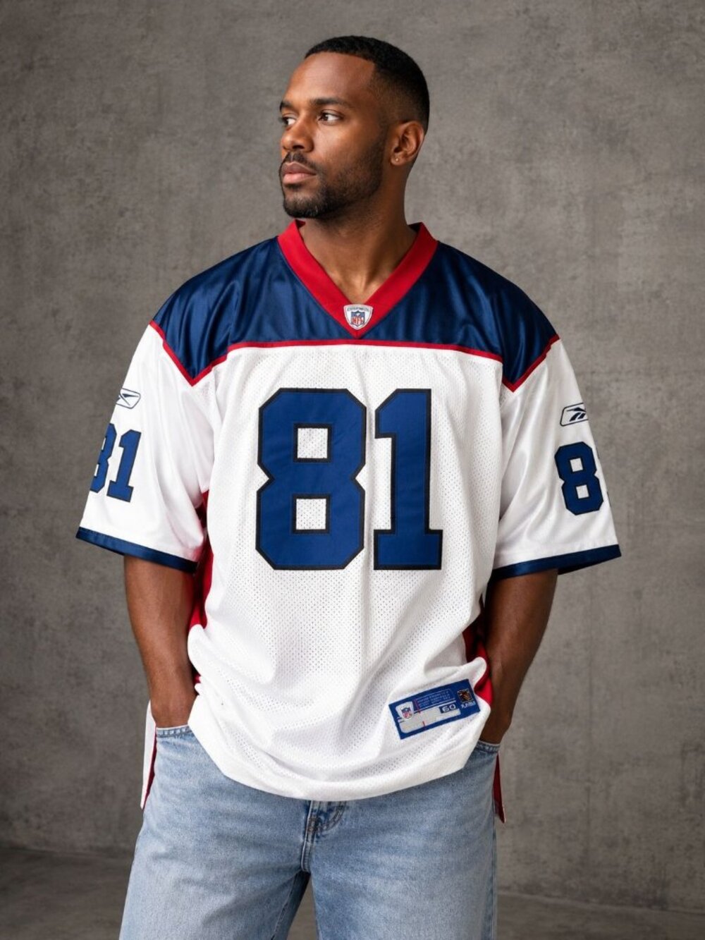 Terrell Owens 81 Buffalo Bills Reebok Authentic NFL Jersey Player Size 60 Sewn